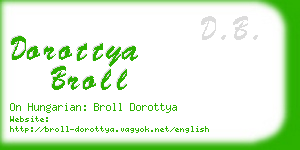 dorottya broll business card